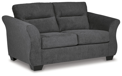 Miravel Gunmetal Loveseat - 4620435 - Vega Furniture