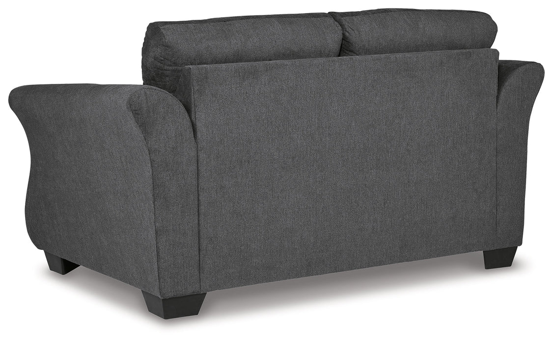 Miravel Gunmetal Loveseat - 4620435 - Vega Furniture