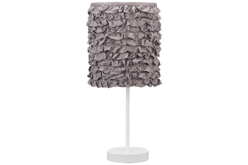 Mirette Gray/White Table Lamp - L857824 - Vega Furniture