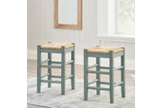 Mirimyn Teal Counter Height Barstool, Set of 2 - D508-324 - Vega Furniture