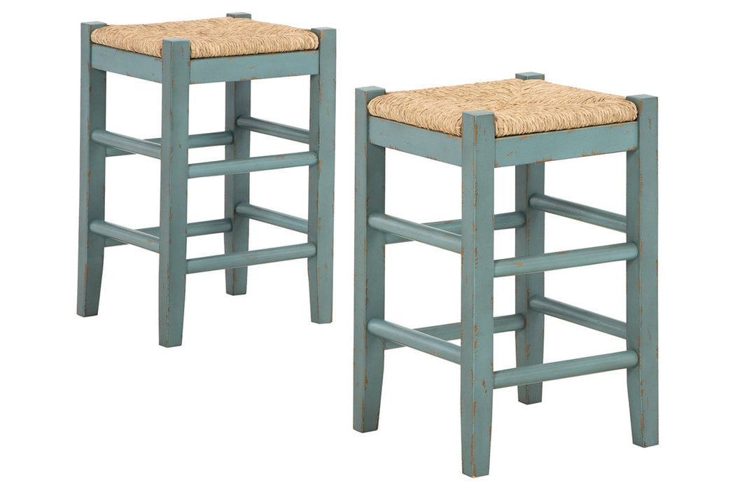 Mirimyn Teal Counter Height Barstool, Set of 2 - D508-324 - Vega Furniture