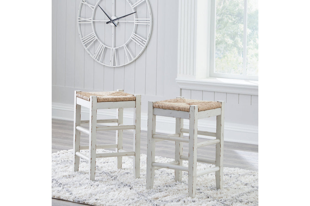 Mirimyn White Counter Height Barstool, Set of 2 - D508-224 - Vega Furniture