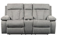 Mitchiner Fog Reclining Loveseat with Console - 7620494 - Vega Furniture