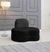 Mitzy Black Velvet Chair - 606Black-C - Vega Furniture