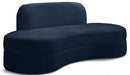 Mitzy Blue Velvet Sofa - 606Navy-S - Vega Furniture