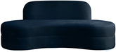 Mitzy Blue Velvet Sofa - 606Navy-S - Vega Furniture