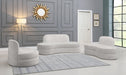 Mitzy Cream Velvet Loveseat - 606Cream-L - Vega Furniture
