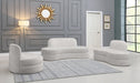 Mitzy Cream Velvet Sofa - 606Cream-S - Vega Furniture