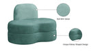 Mitzy Green Velvet Chair - 606Mint-C - Vega Furniture