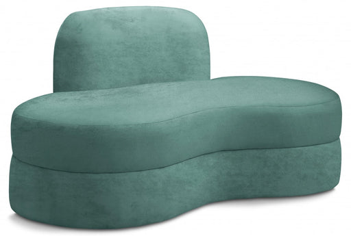 Mitzy Green Velvet Loveseat - 606Mint-L - Vega Furniture