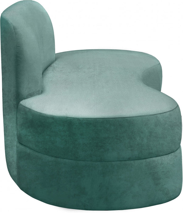 Mitzy Green Velvet Sofa - 606Mint-S - Vega Furniture