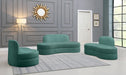 Mitzy Green Velvet Sofa - 606Mint-S - Vega Furniture