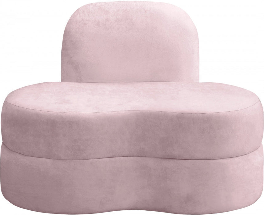 Mitzy Pink Velvet Chair - 606Pink-C - Vega Furniture