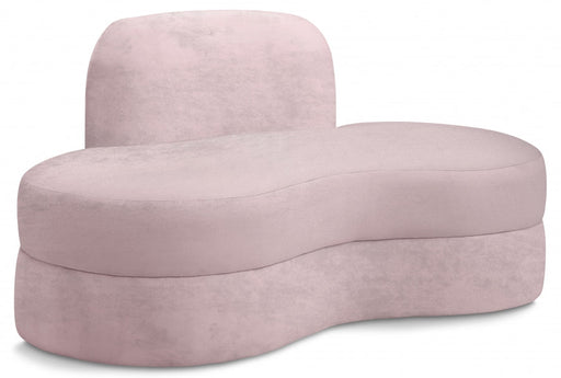 Mitzy Pink Velvet Loveseat - 606Pink-L - Vega Furniture