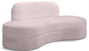 Mitzy Pink Velvet Sofa - 606Pink-S - Vega Furniture