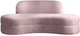 Mitzy Pink Velvet Sofa - 606Pink-S - Vega Furniture