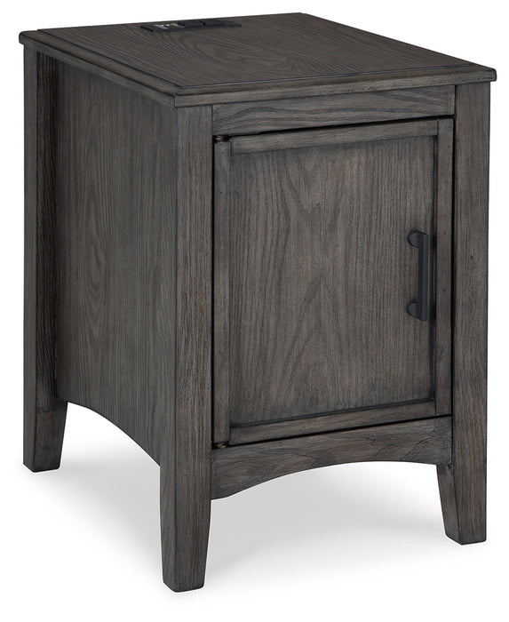 Montillan Grayish Brown Chairside End Table - T651-7 - Vega Furniture