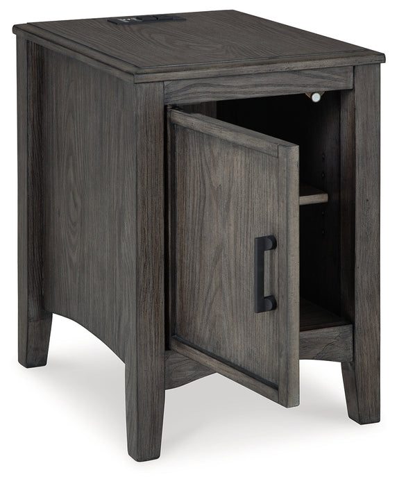 Montillan Grayish Brown Chairside End Table - T651-7 - Vega Furniture