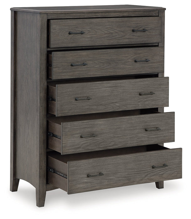 Montillan Grayish Brown Chest of Drawers - B651-46 - Vega Furniture