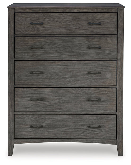 Montillan Grayish Brown Chest of Drawers - B651-46 - Vega Furniture