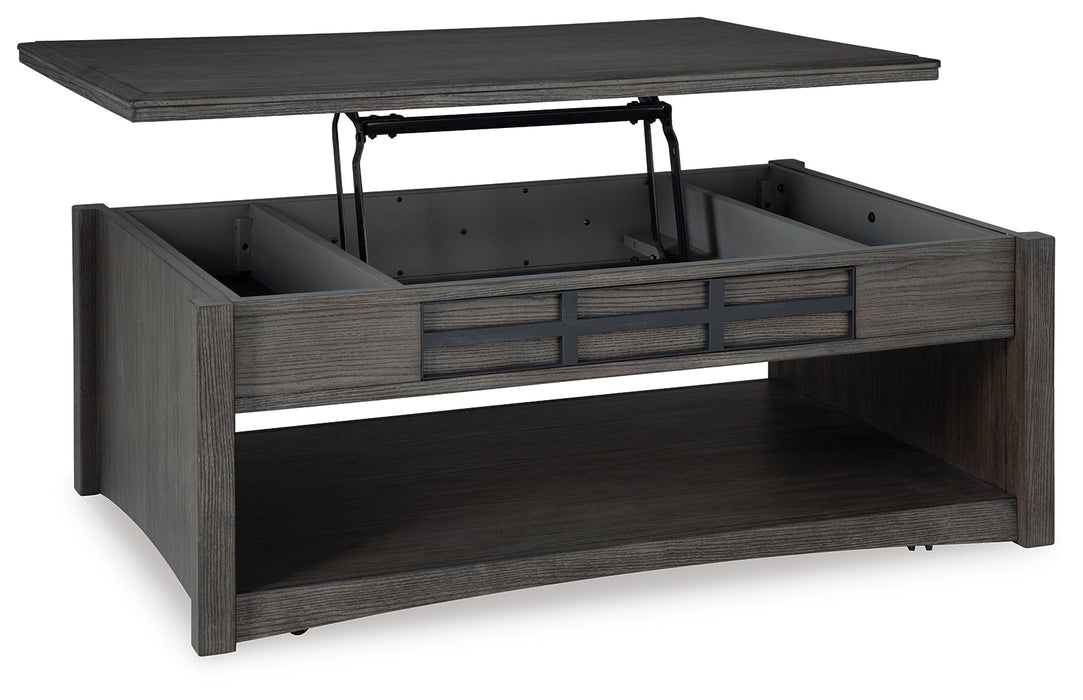 Montillan Grayish Brown Lift-Top Coffee Table - T651-9 - Vega Furniture