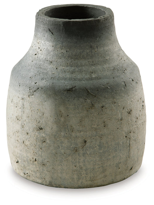 Moorestone Gray/Black Vase - A2000592 - Vega Furniture