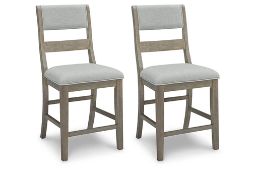 Moreshire Bisque Counter Height Chair, Set of 2 - D799-124 - Vega Furniture