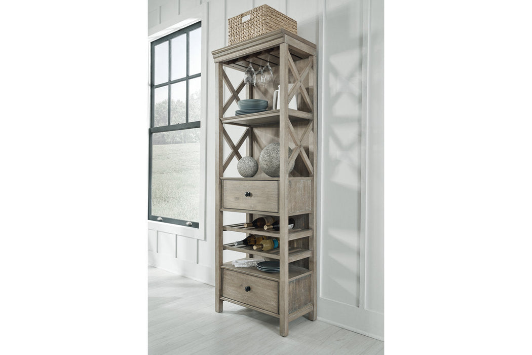 Moreshire Bisque Display Cabinet - D799-76 - Vega Furniture