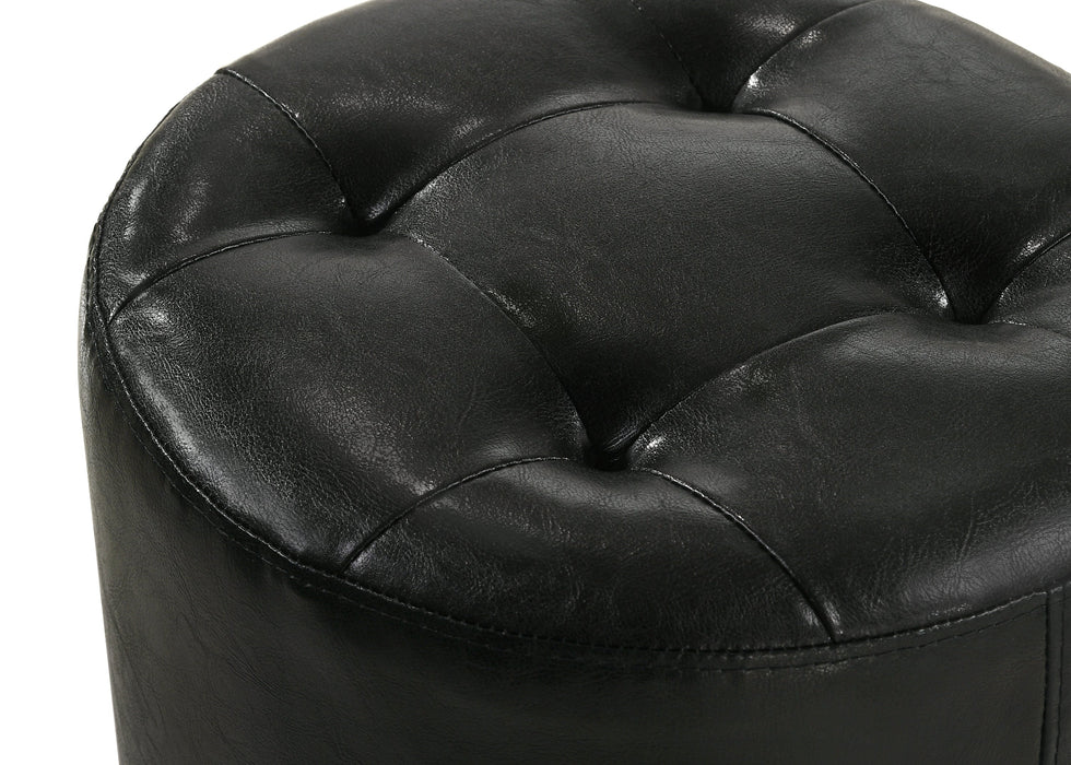 Morgan Black Round Swivel Stool - B4851BK-93 - Vega Furniture