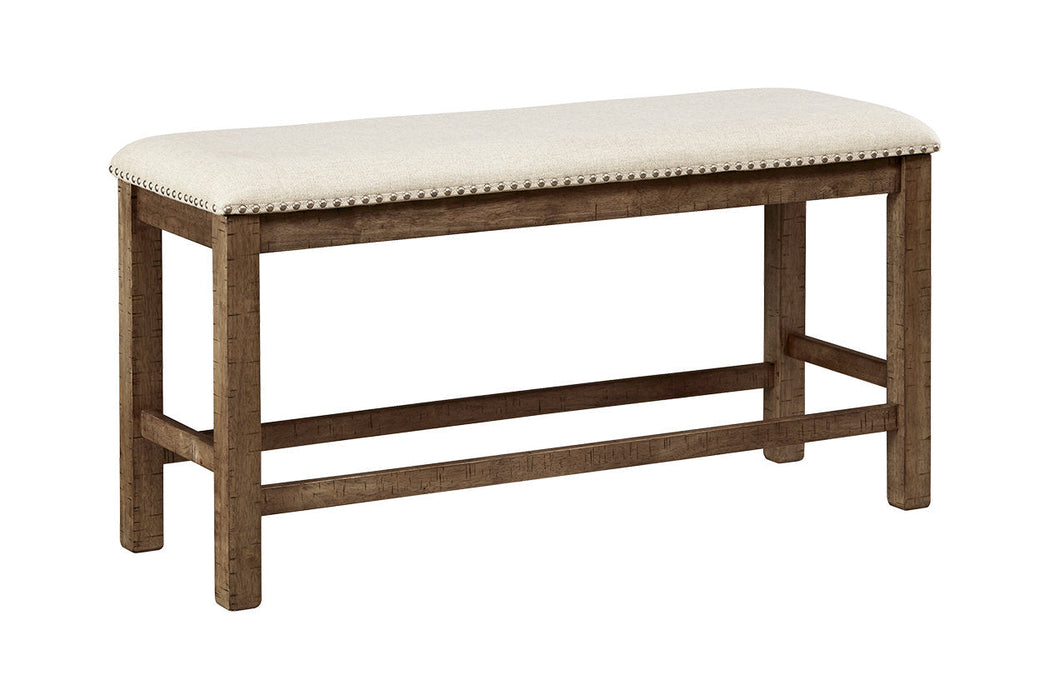 Moriville Beige Counter Height Bench - D631-09 - Vega Furniture