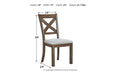 Moriville Beige Dining Chair, Set of 2 - D631-01 - Vega Furniture