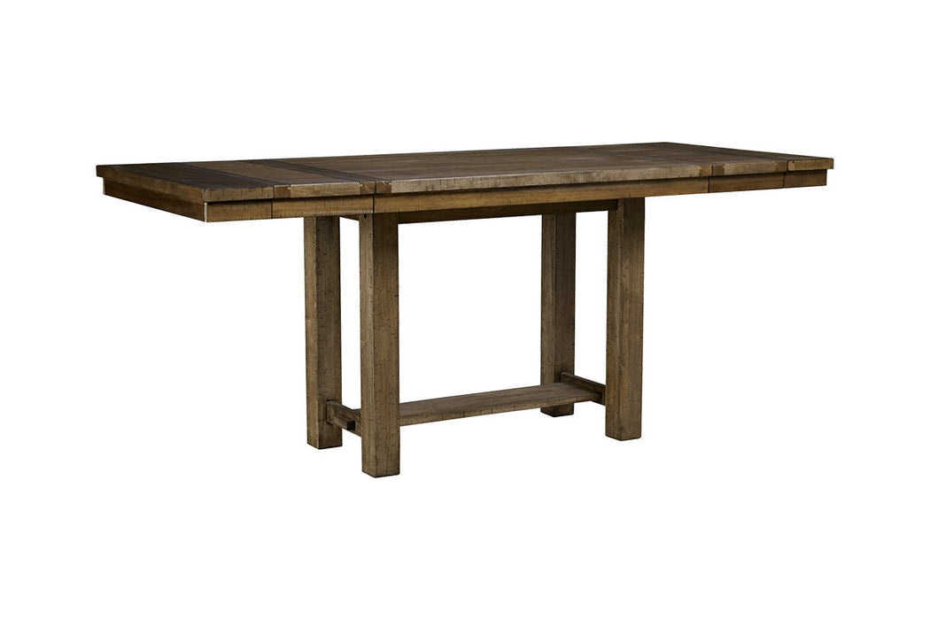 Moriville Grayish Brown Counter Height Dining Extension Table - D631-32 - Vega Furniture