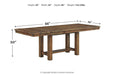 Moriville Grayish Brown Dining Extension Table - D631-45 - Vega Furniture