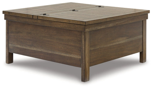 MORIVILLE Grayish Brown Lift-Top Coffee Table - T731-9 - Vega Furniture