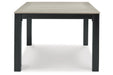 MOUNT VALLEY Driftwood/Black Outdoor Dining Table - P384-625 - Vega Furniture