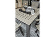 MOUNT VALLEY Driftwood/Black Outdoor Dining Table - P384-625 - Vega Furniture