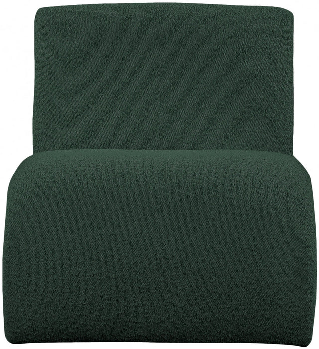 Mulberry Green Boucle Fabric Accent Chair - 483Green - Vega Furniture