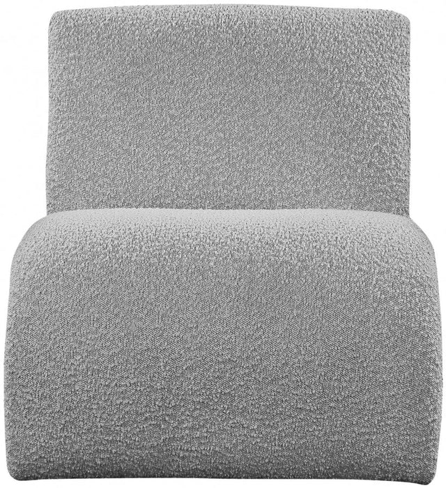 Mulberry Grey Boucle Fabric Accent Chair - 483Grey - Vega Furniture