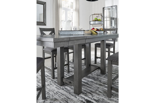 Myshanna Gray Counter Height Dining Extension Table - D629-32 - Vega Furniture