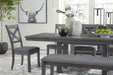 Myshanna Gray Extendable Dining Set - SET | D629-45 | D629-01(4) - Vega Furniture