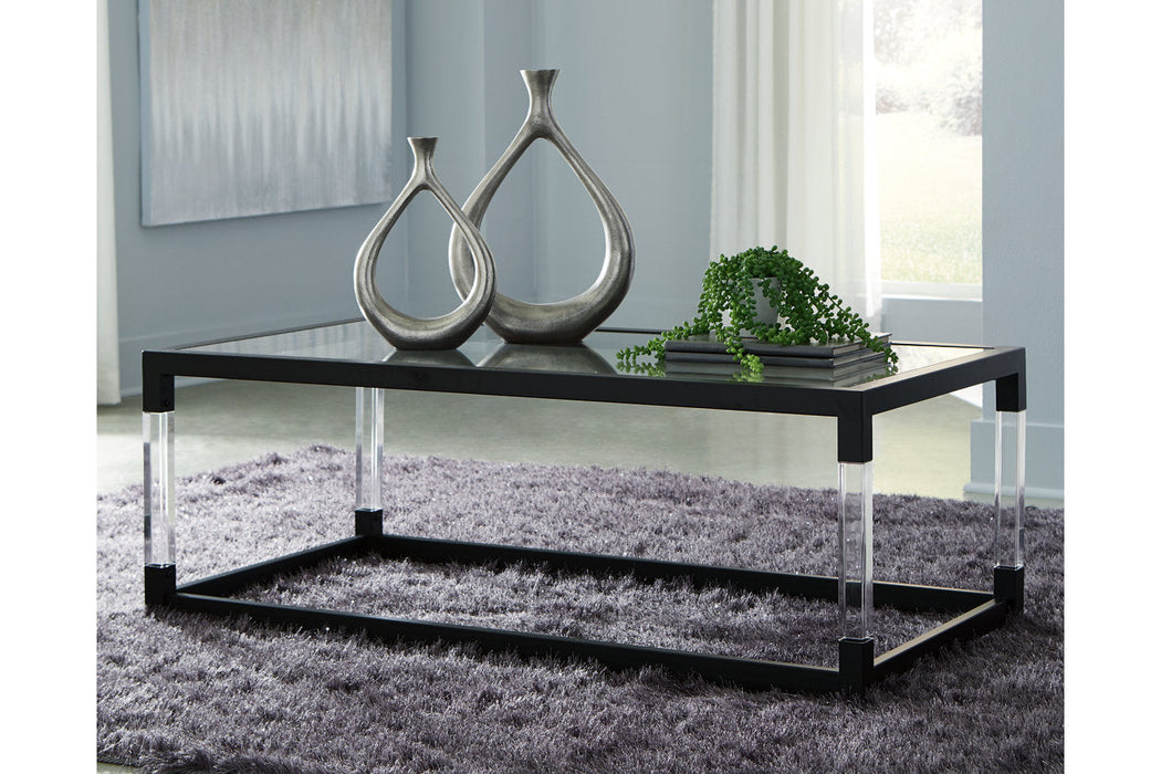 Nallynx Metallic Gray Coffee Table - T197-1 - Vega Furniture