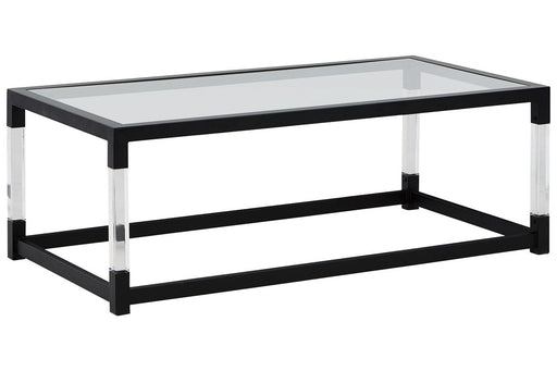 Nallynx Metallic Gray Coffee Table - T197-1 - Vega Furniture