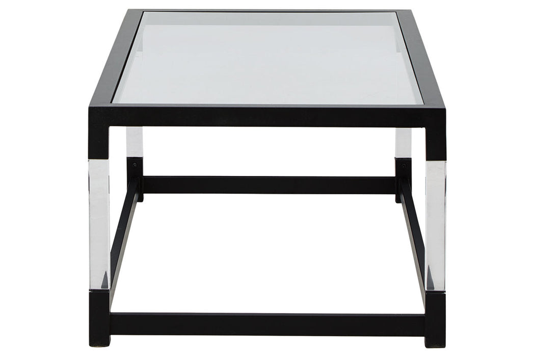 Nallynx Metallic Gray Coffee Table - T197-1 - Vega Furniture