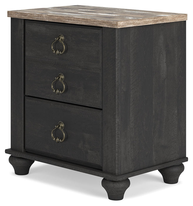 Nanforth Two-tone Nightstand - B3670-92 - Vega Furniture