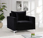 Naomi Black Velvet Chair - 633Black-C - Vega Furniture