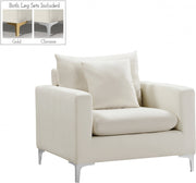 Naomi Cream Velvet Chair - 633Cream-C - Vega Furniture