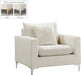 Naomi Cream Velvet Chair - 633Cream-C - Vega Furniture