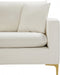 Naomi Cream Velvet Loveseat - 633Cream-L - Vega Furniture