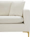 Naomi Cream Velvet Sofa - 633Cream-S - Vega Furniture