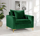 Naomi Green Velvet Chair - 633Green-C - Vega Furniture